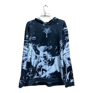 Vintage Punk Graphic Cotton Hoodie